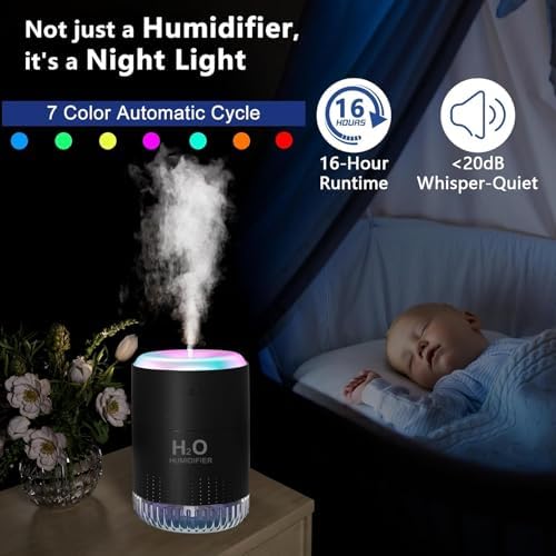 Vue 2 de Szo Humidificateur Mini Humidificateur
