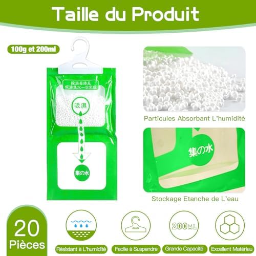 Vue 2 de Zynery Pack Absorbeur Dhumidite