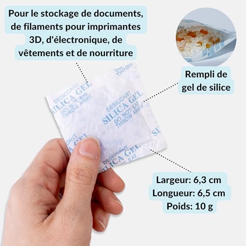 Vue 3 de Lensaid Sachets Silica Gel