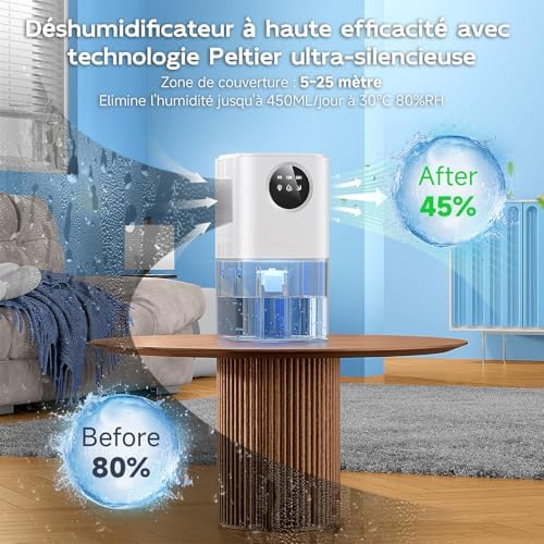 Vue 3 de Deshumidificateur Dair Ml Deshumidificateur
