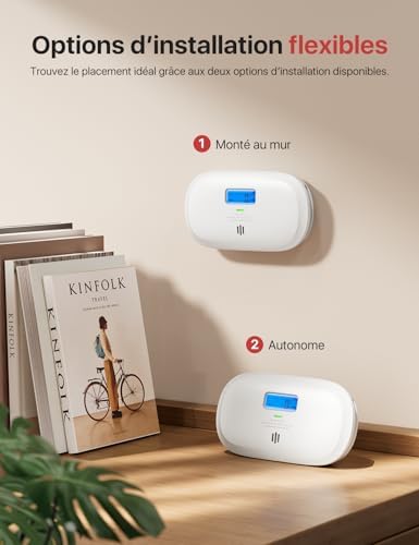 Vue 3 de Xsense Detecteur De Monoxyde