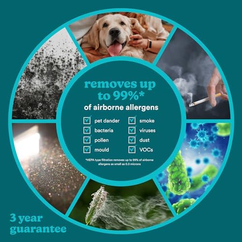 Vue 2 de Homedics Purificateur Dair Filtres