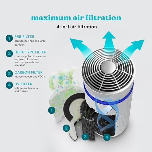 Vue 4 de Homedics Purificateur Dair Filtres