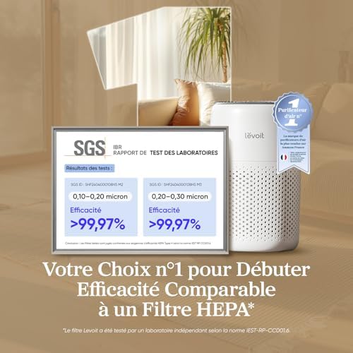 Vue 2 de Levoit Purificateur Dair Chambre
