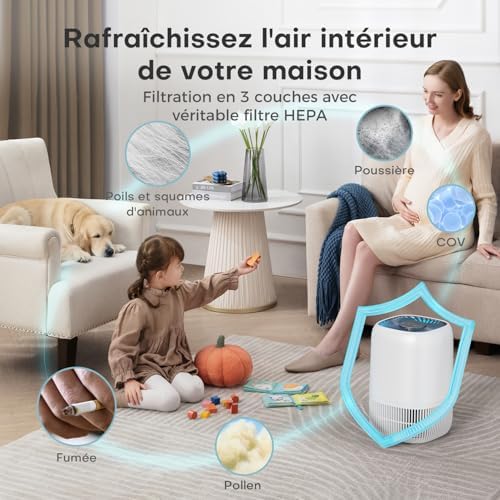 Vue 3 de Aroeve Purificateur Dair Avec