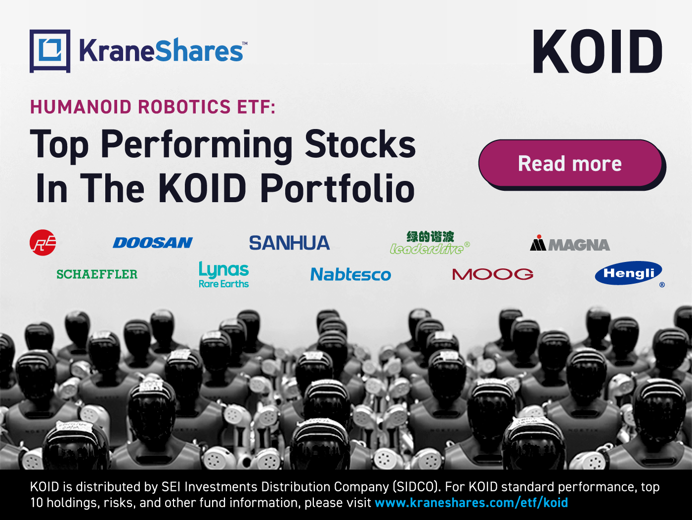 Humanoid Robotics ETF: <br> Top Performing Stocks In The KOID Portfolio