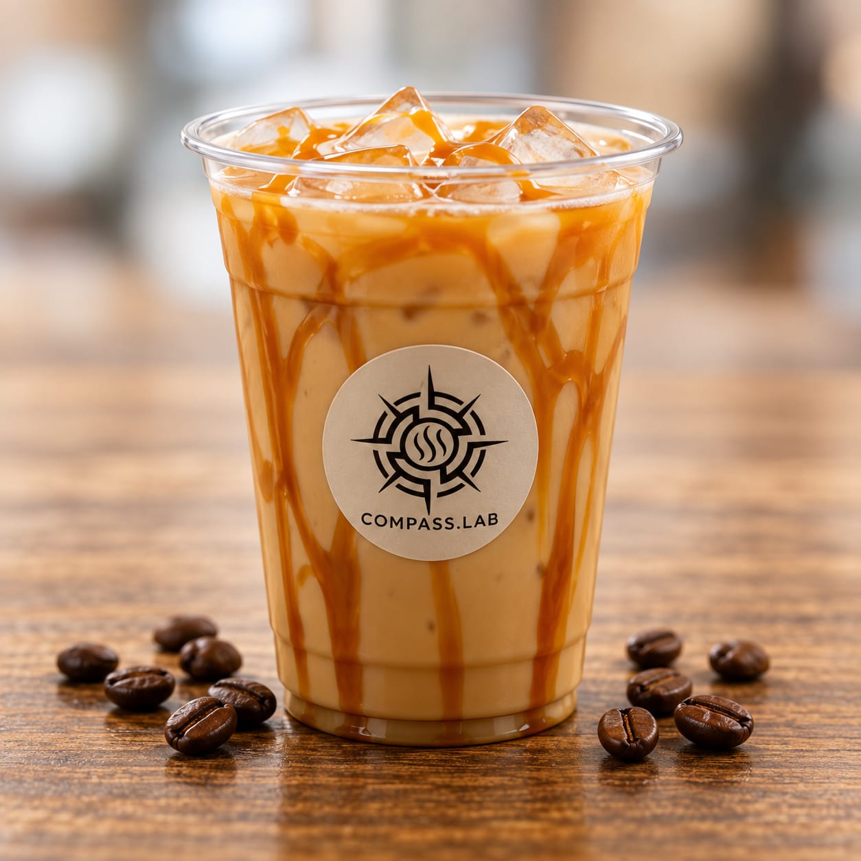 Latte glacé au caramel