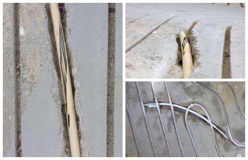 Typische Nachteile und Risiken beim Fräsen einer Fußbodenheizung im Estrich