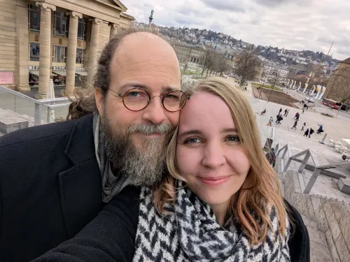 de stuttgart schlossplatz selfie stairs leeeg3 - Urlaub vom Reisen