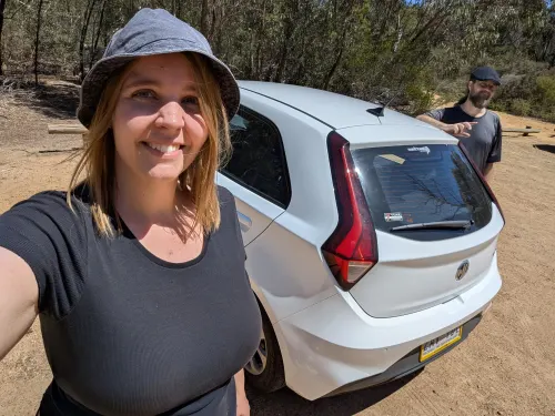 grampians beehivefalls car selfie jqsnmp - Roadtrip!