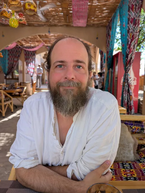 uz khiva cafe chris kegril - Wo das Meer Verschwand