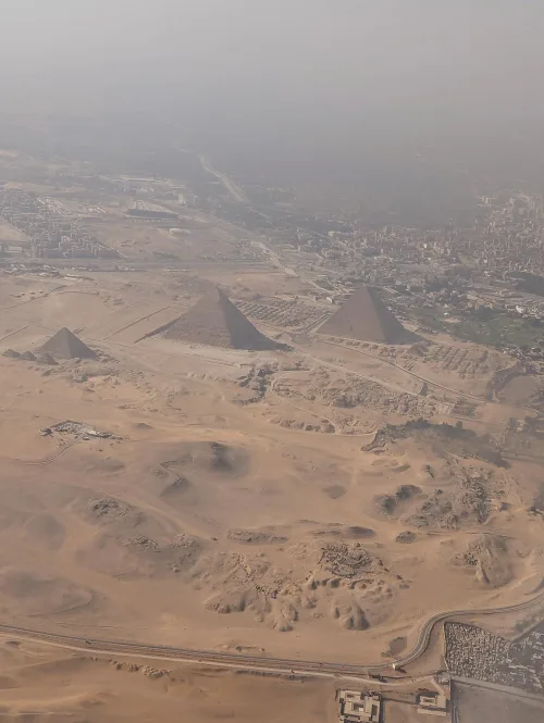 cairo view from plane rdo9is - Hallo Kairo!