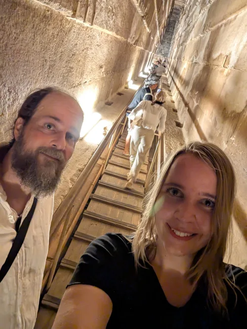 cairo pyramid cheops staircase selfie flpvz7 - Hallo Kairo!