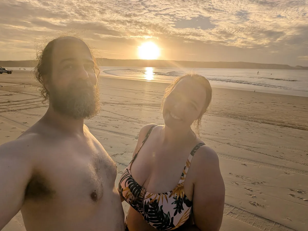 24_noosa_paddling_sunset_selfie_kqohlu - Kurz nach Queensland