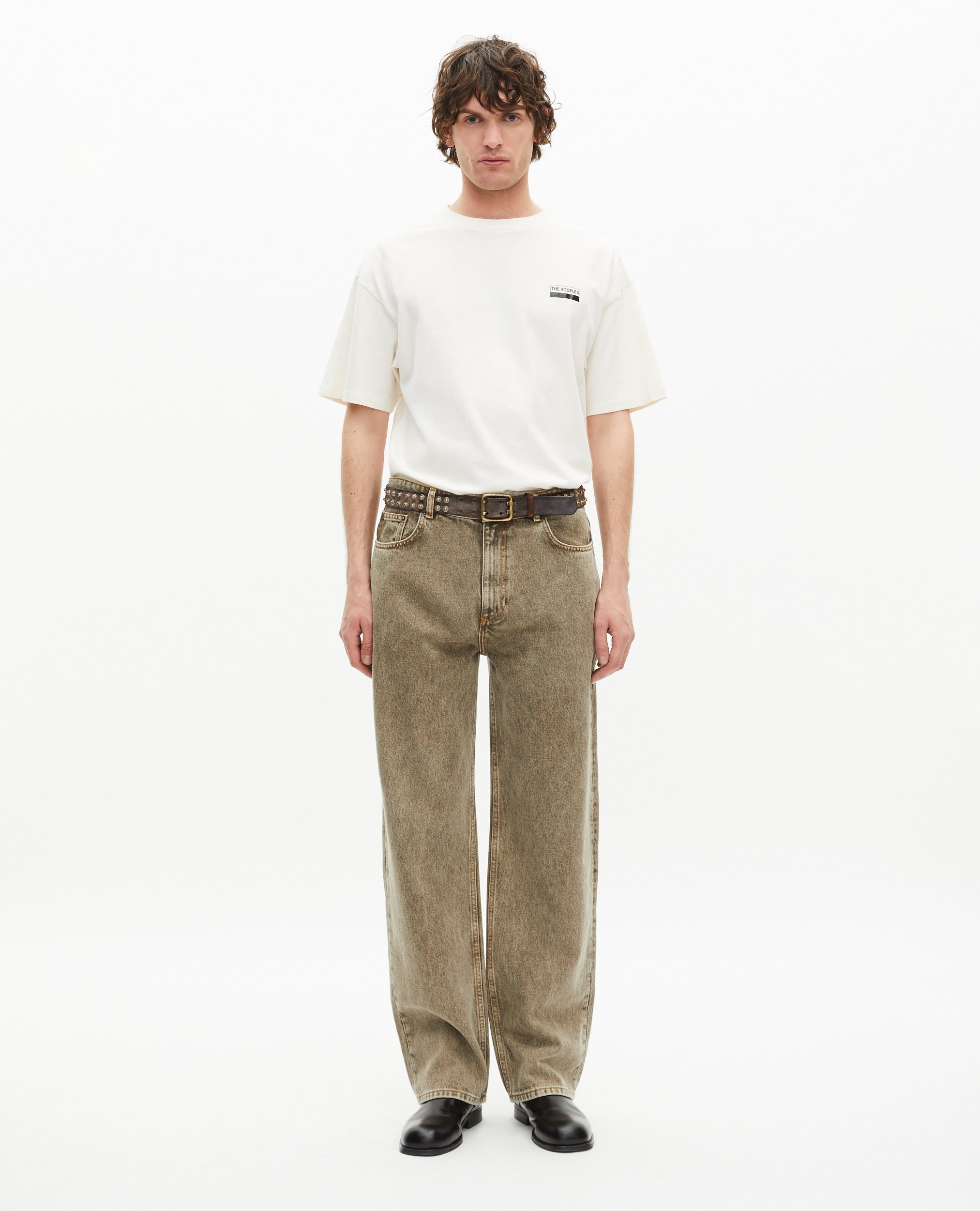 T-SHIRT MANCHES COURTES AVEC PRINT DEVANT ET DOS
