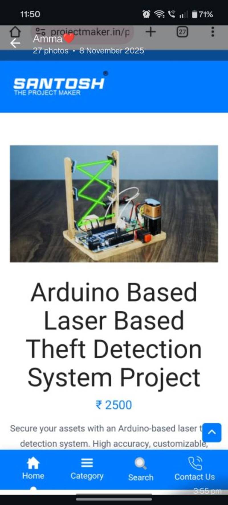 Laser based system project