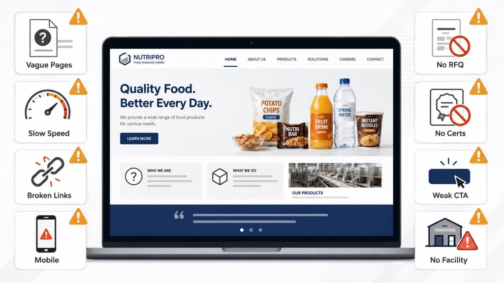 seo for food manufacturing companies