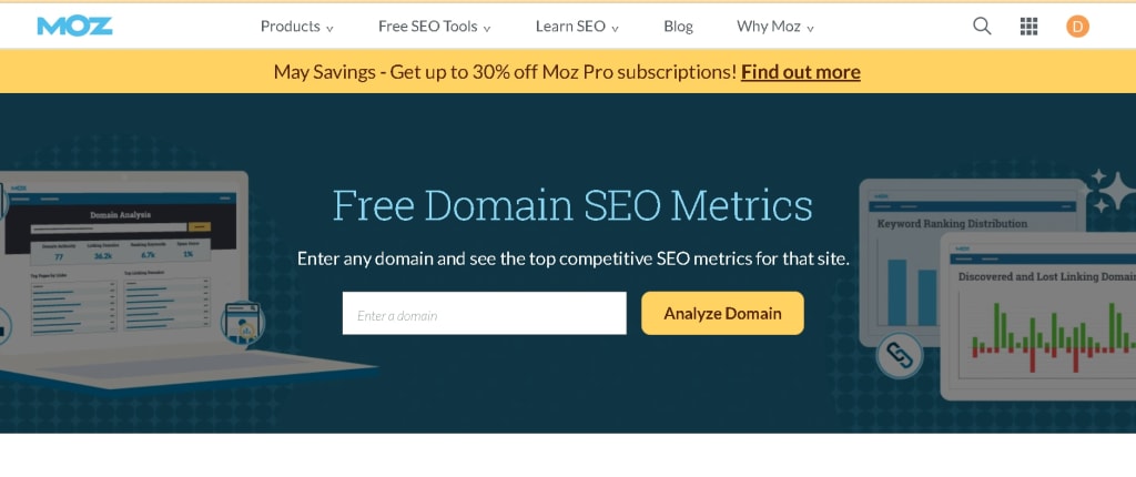 Moz analysis tool