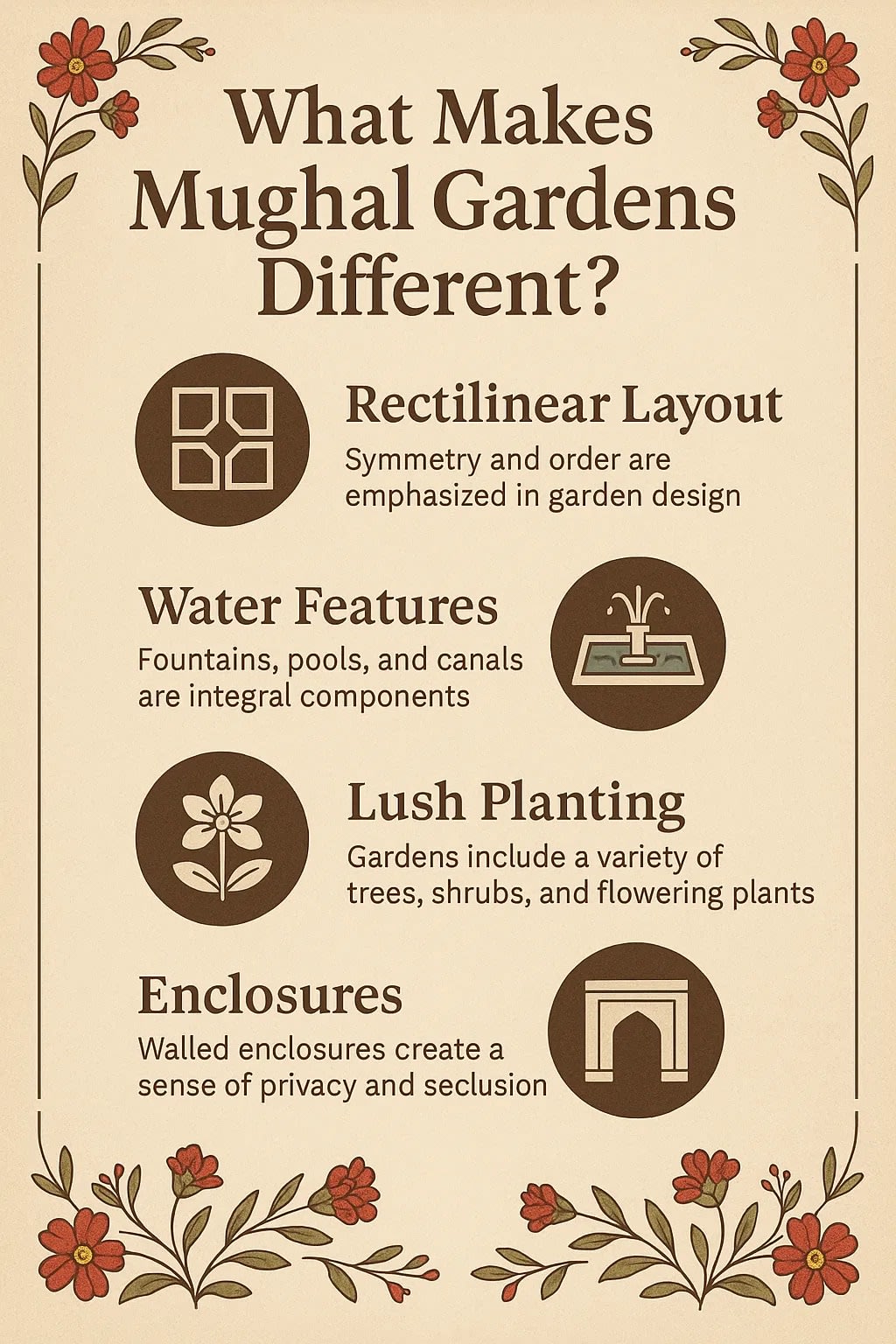 What Makes Mughal Gardens Different?