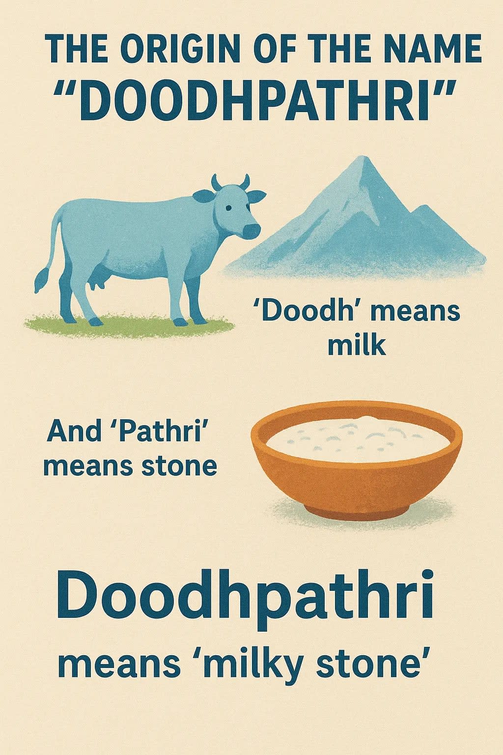 The Origin of the Name "Doodhpathri"