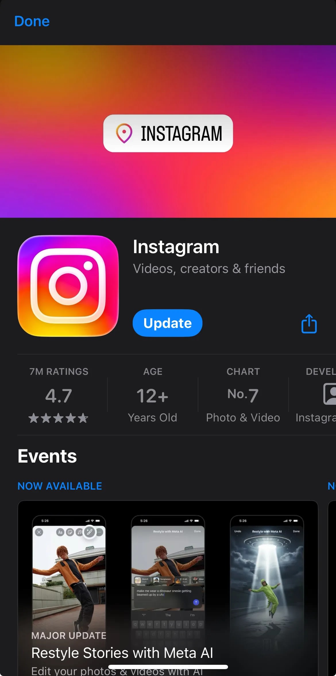 something went wrong instagram