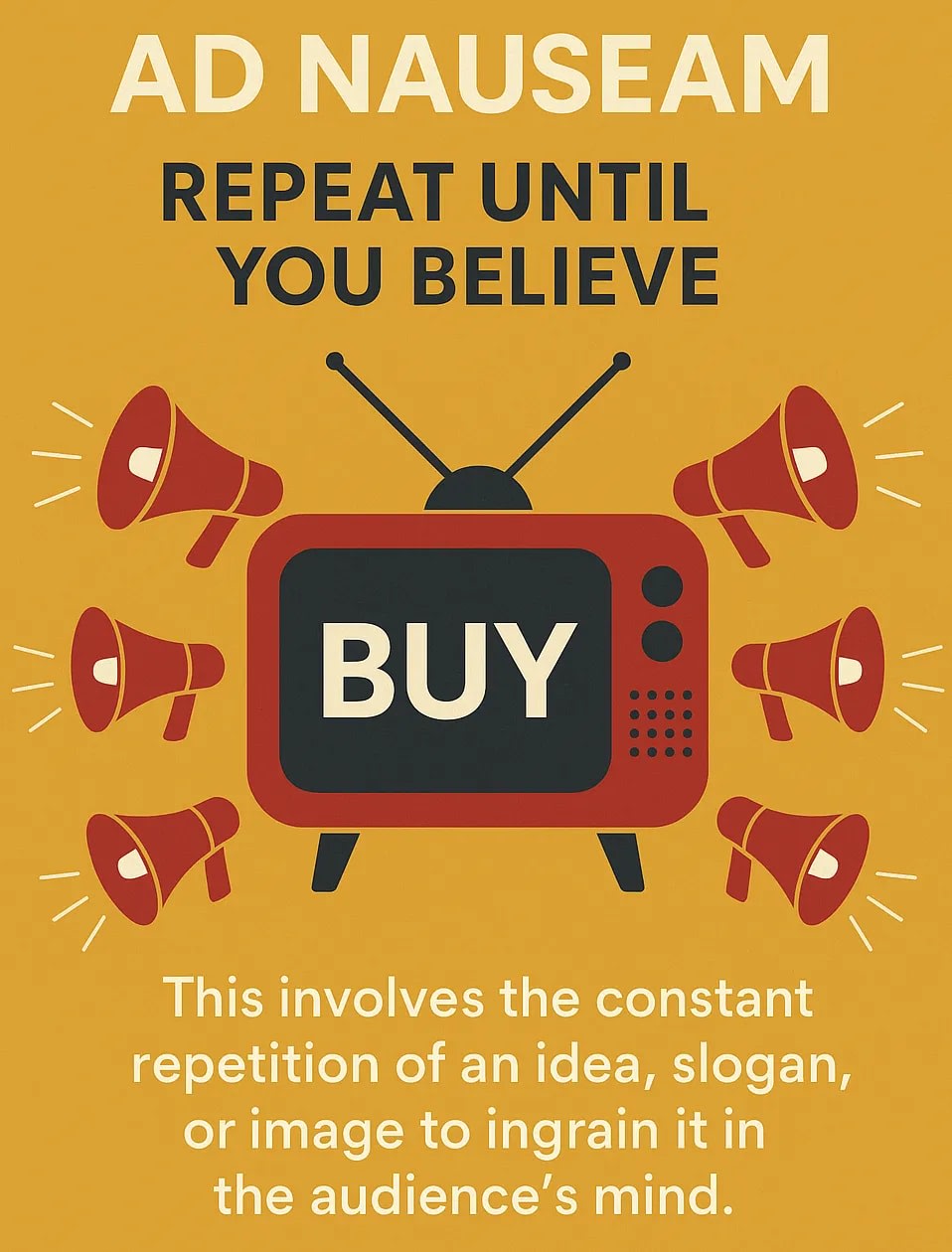 9. Ad Nauseam: “Repeat Until You Believe”