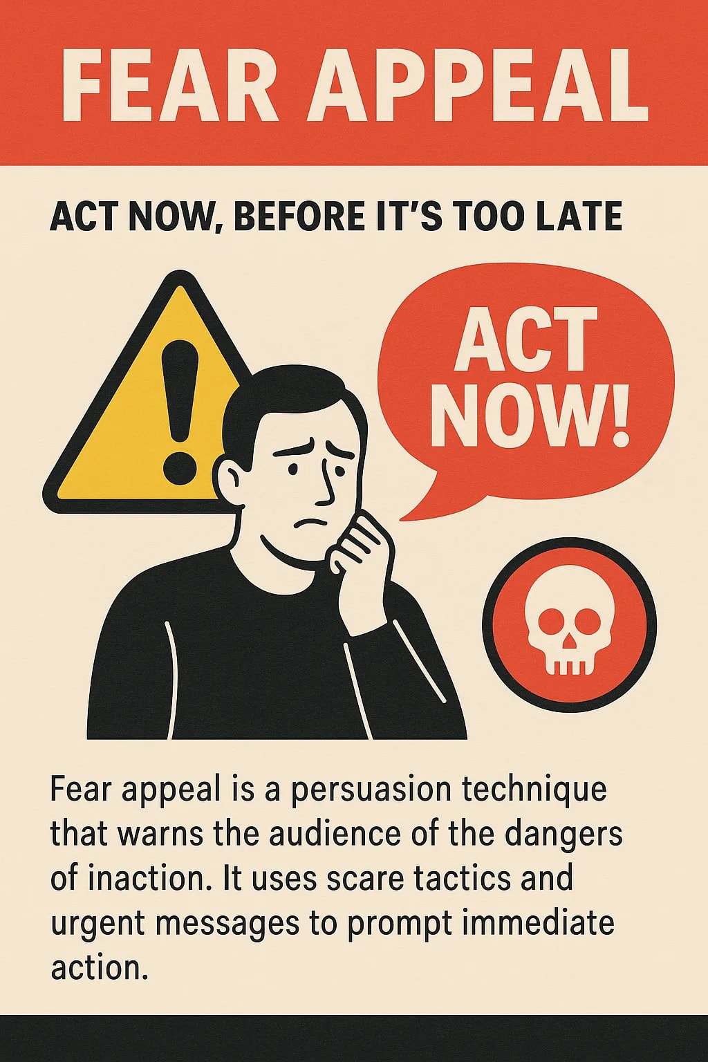 6. Fear Appeal: “Act Now, Before It’s Too Late”