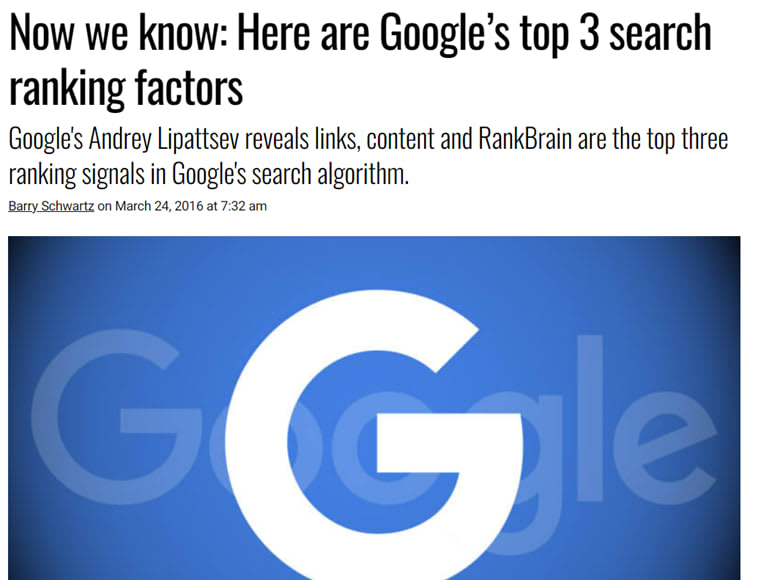Ranking Factors