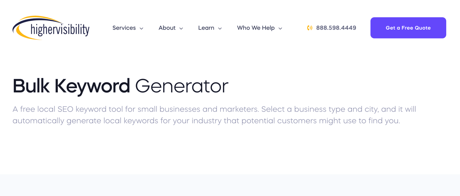 Bulk Keyword Generator