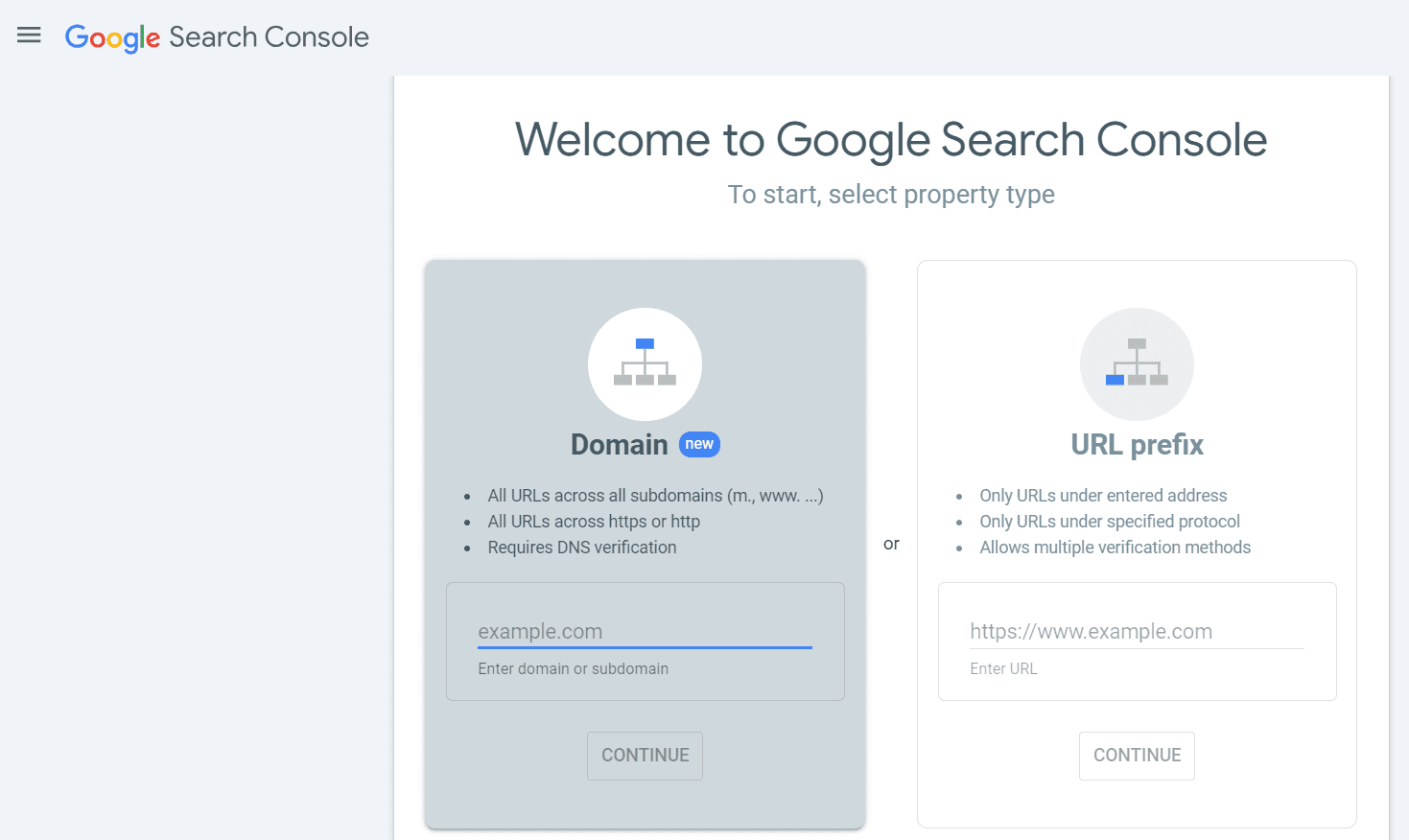 google search console