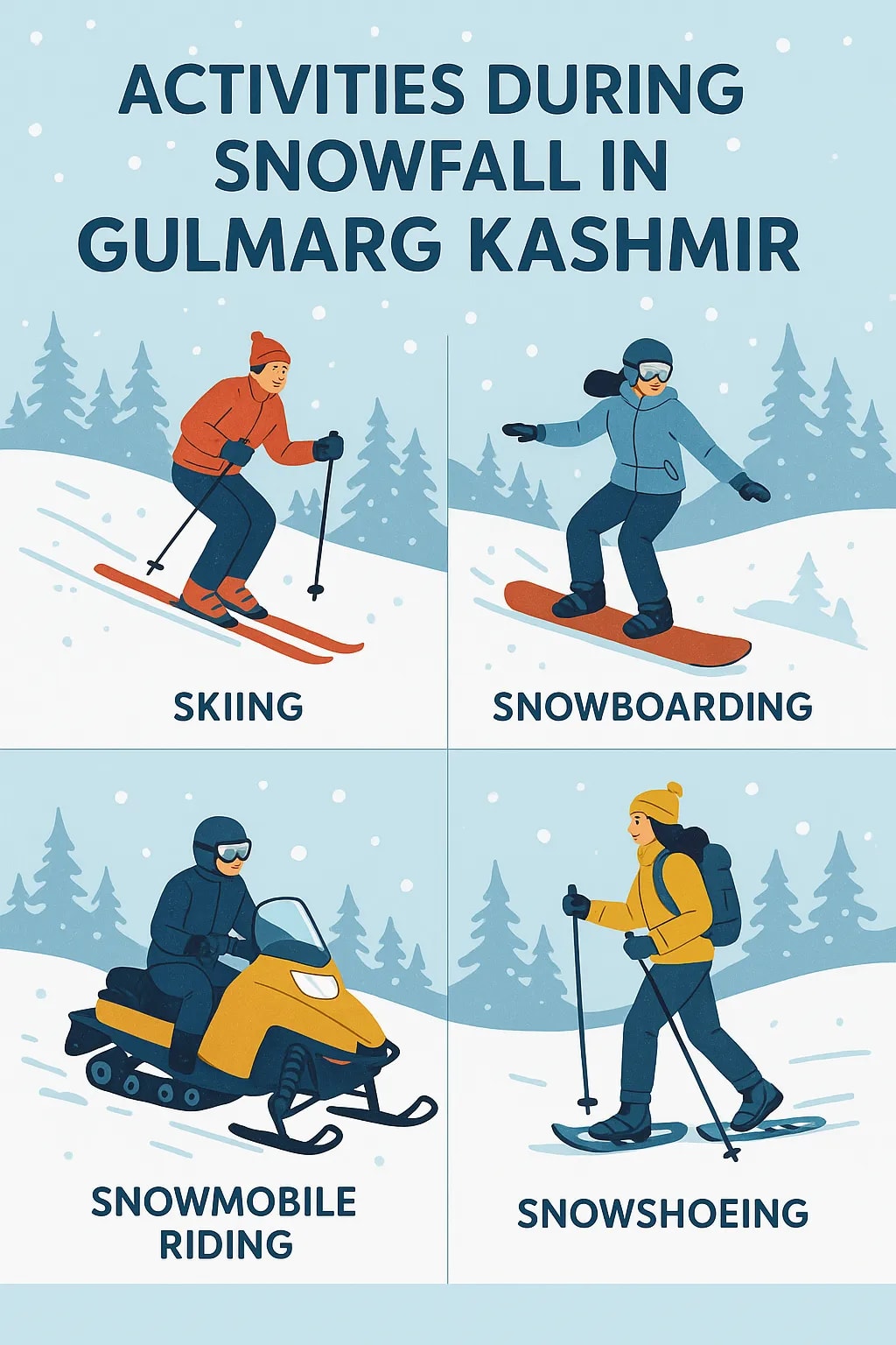 Activities During Gulmarg Snowfall