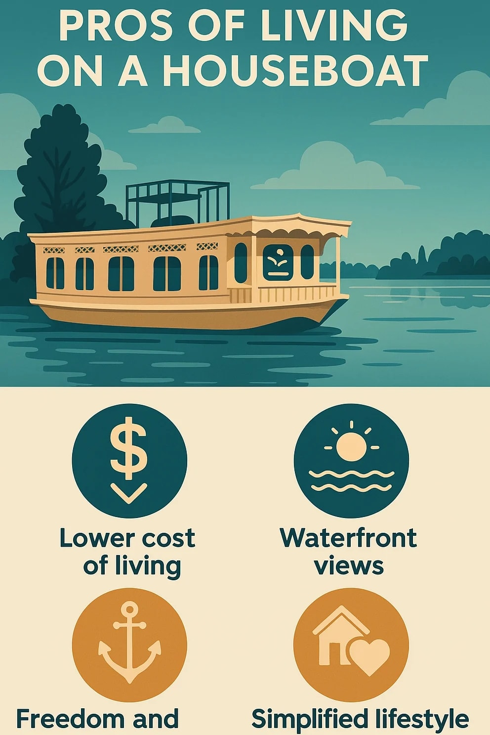 Pros of Living on a Houseboat