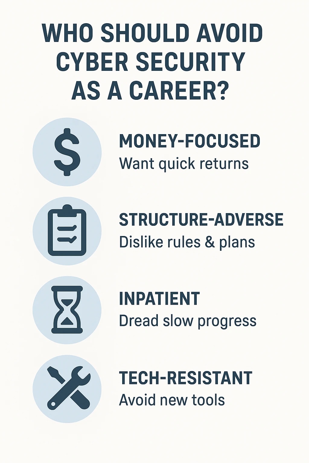 Who Should Avoid Cyber Security as a Career?