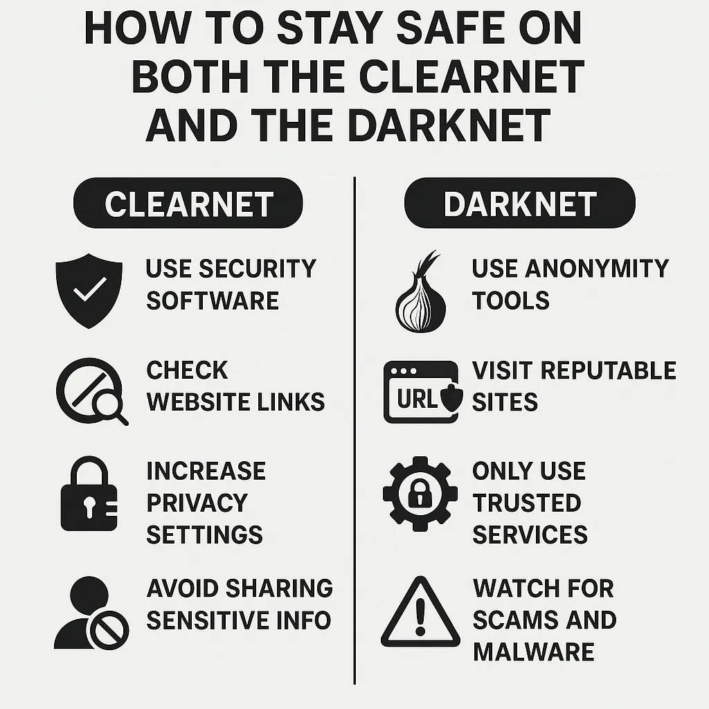 How to Stay Safe on Both the Clearnet and the Darknet