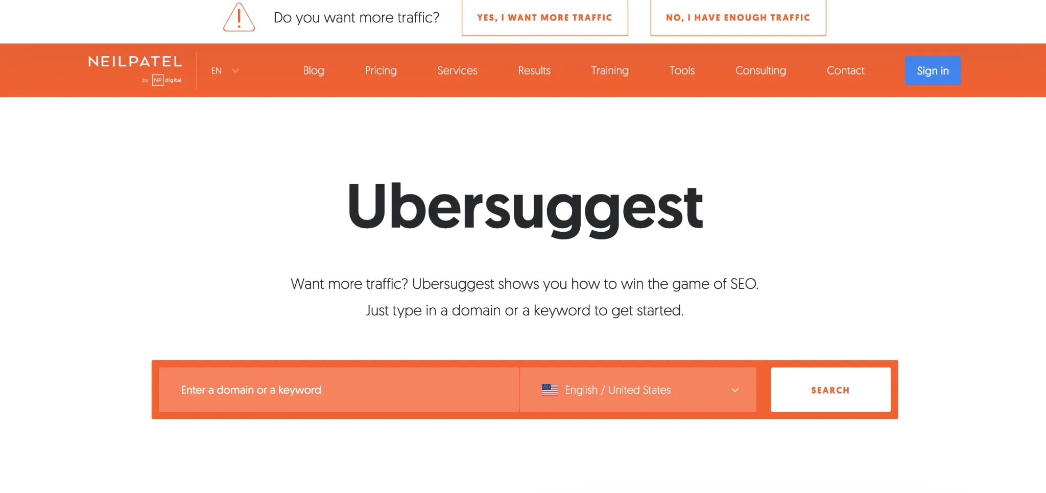 Ubersuggest by Neil Patel