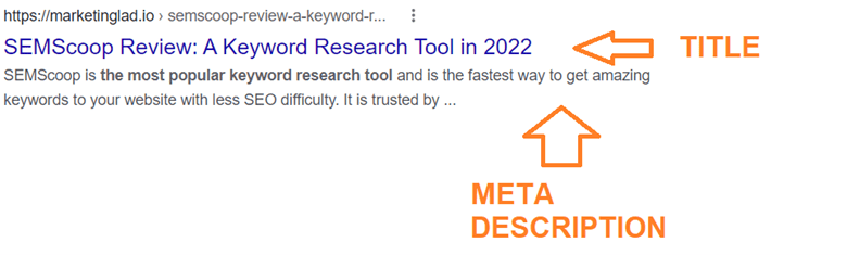 Meta descriptions