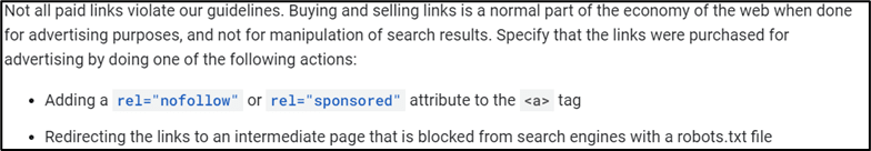 Google guidelines