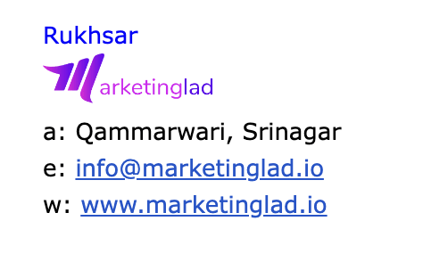 Email signature