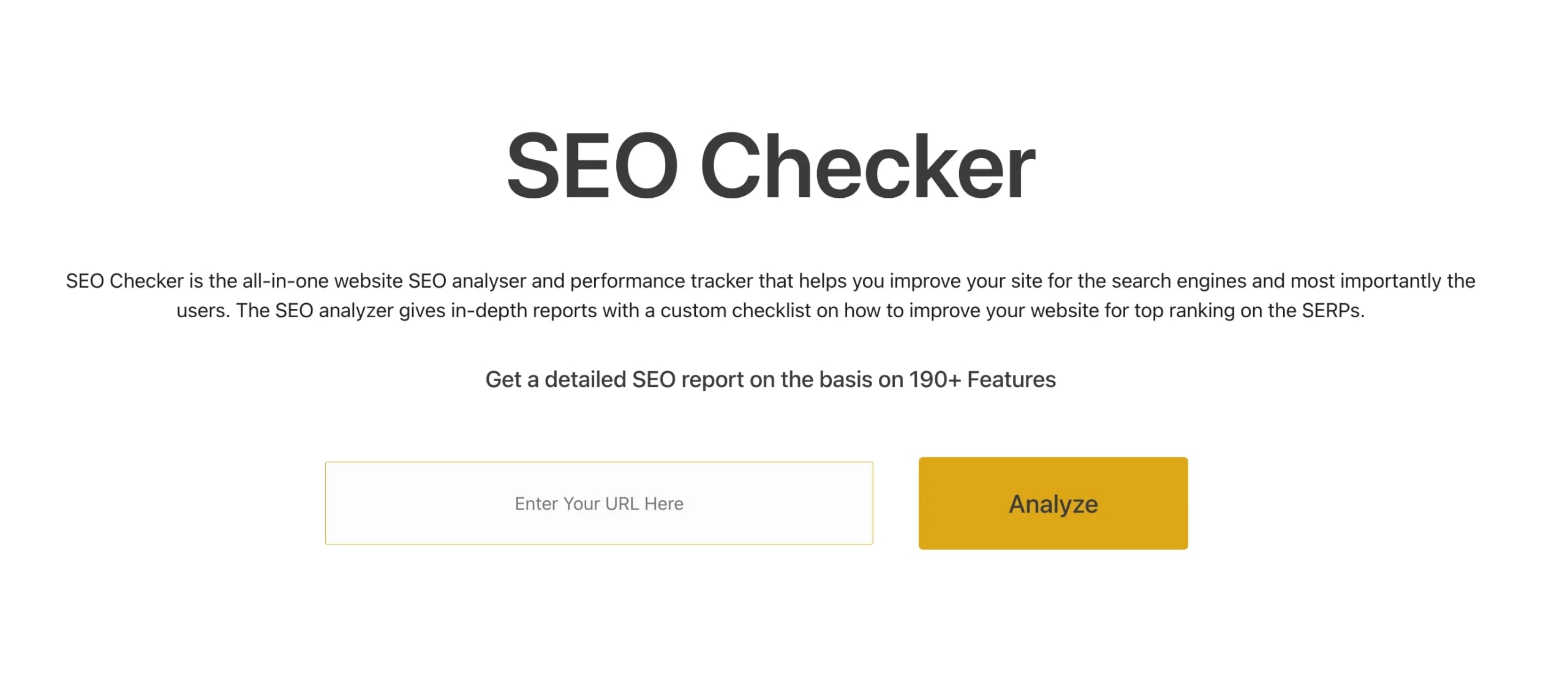 SEO Checker
