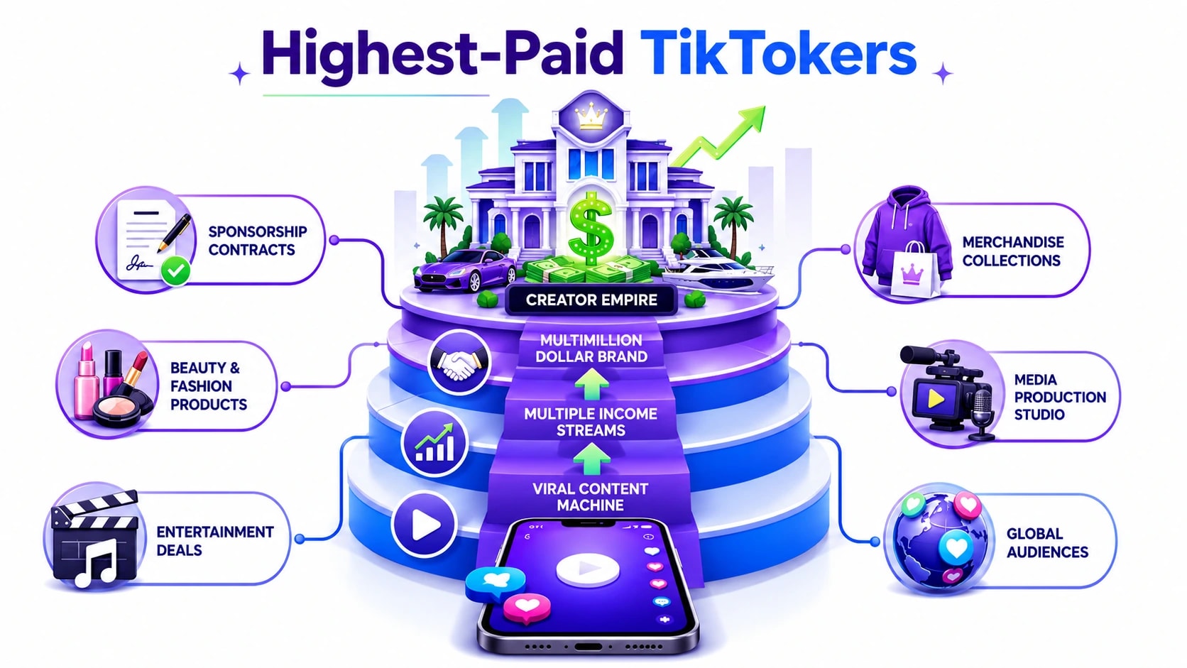 how much do famous tiktokers make