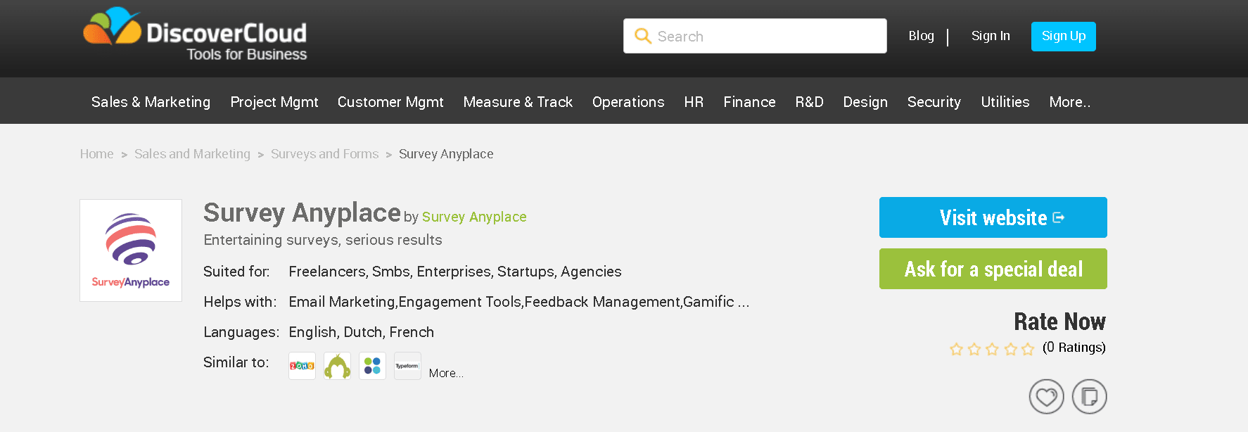 survey anyplace
