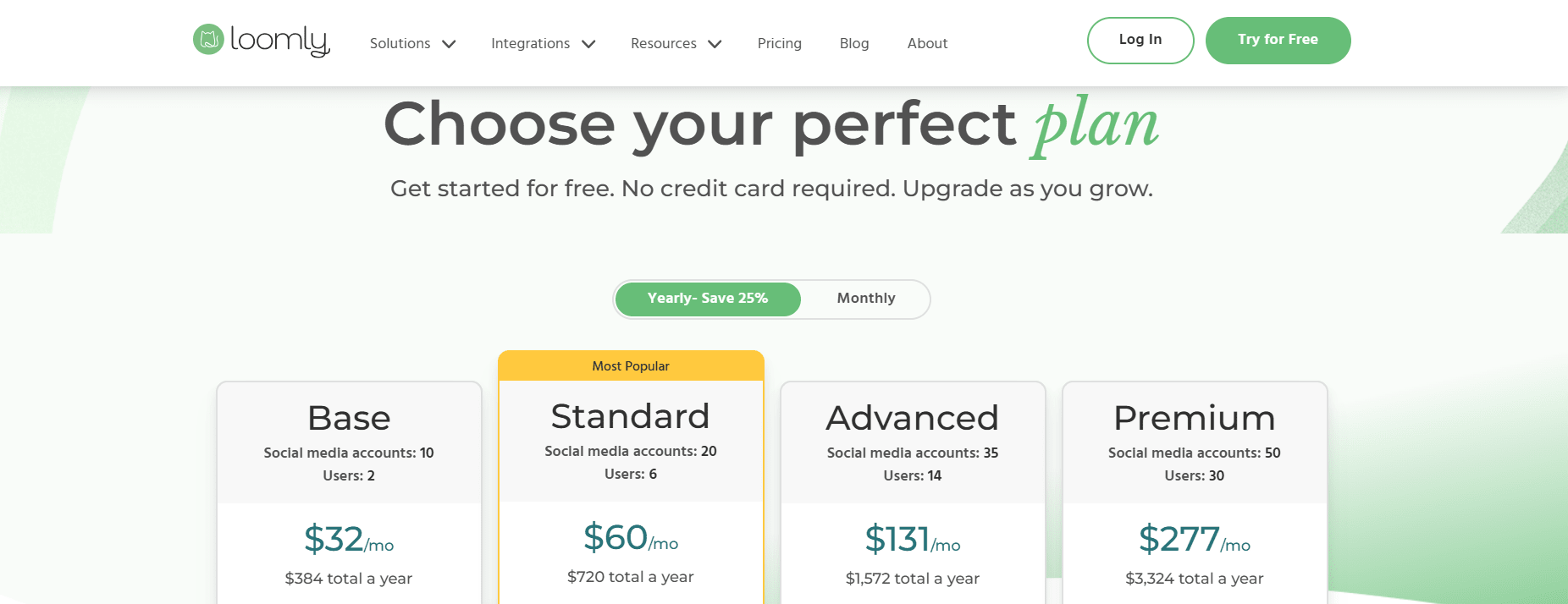 loomly pricing