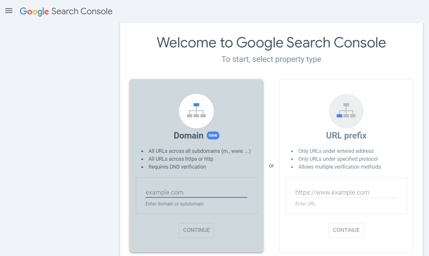 google search console