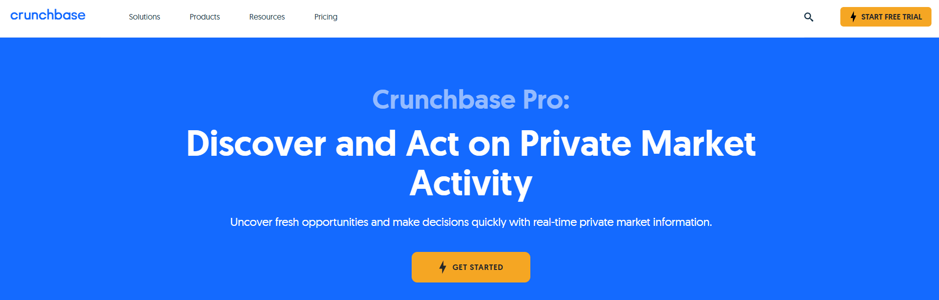crunchbasepro homepage
