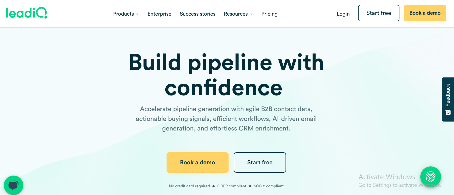 leadiq homepage