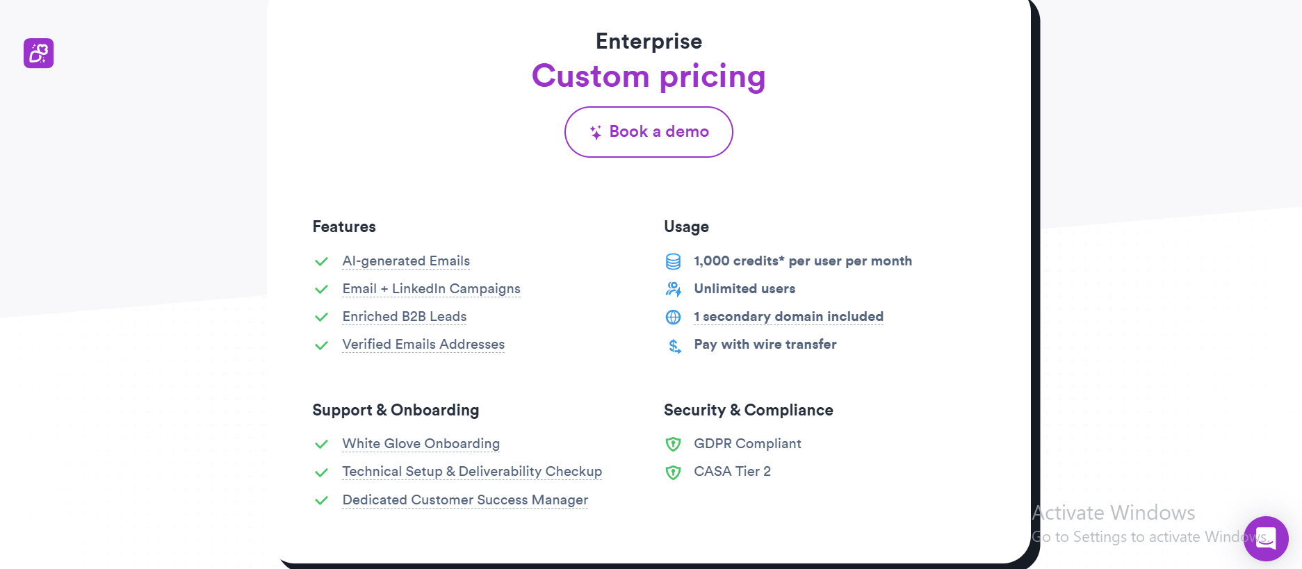 overloop pricing