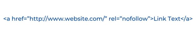No follow links