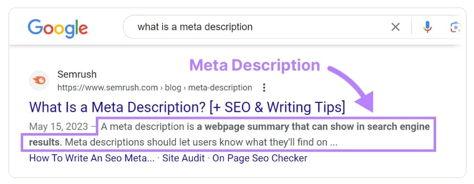 SEO Copywriting - Meta Descriptions