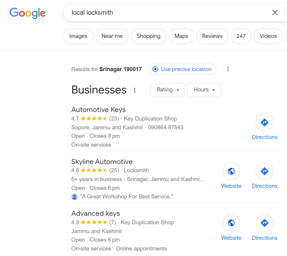 local search