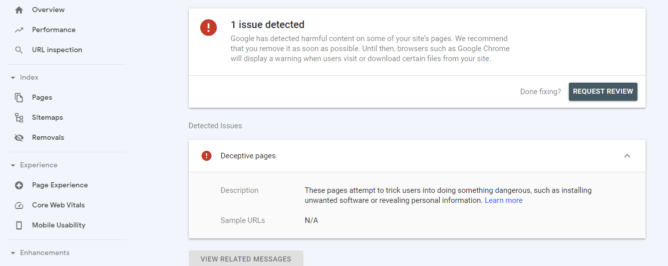 Google search console